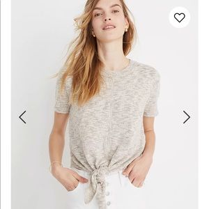 Knot-Front Sweater Tee